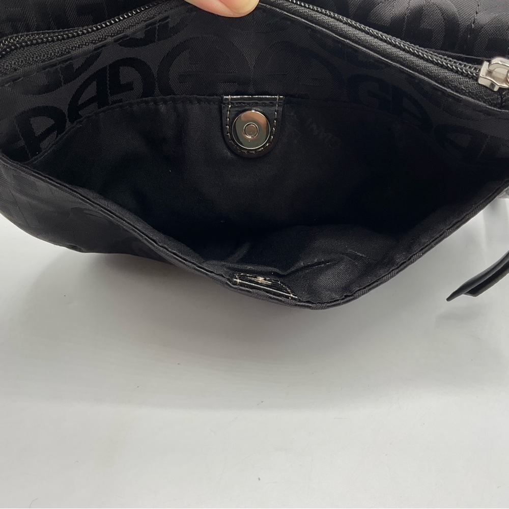 Giani Bernini Wristlet Purse Clutch Bag Zip Pocket Black 5 Compartment Small - Picture 9 of 13